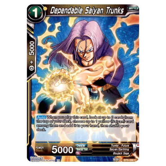 Dragon Ball Super - BT6 – Destroyer Kings - Dependable Saiyan Trunks - BT6-086