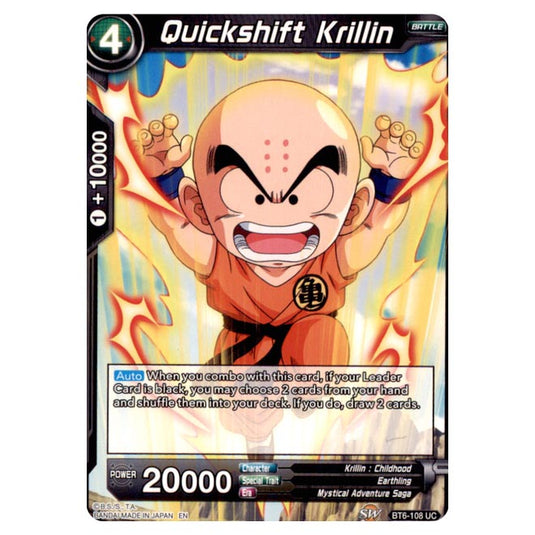 Dragon Ball Super - BT6 – Destroyer Kings - Quickshift Krillin - BT6-108