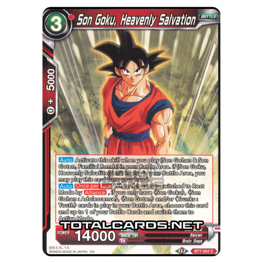 Dragon Ball Super - BT7 - Assault of the Saiyans - Son Goku, Heavenly Salvation - BT7-004