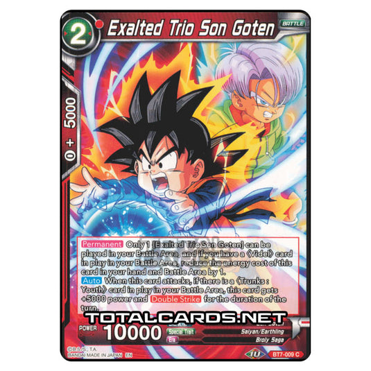 Dragon Ball Super - BT7 - Assault of the Saiyans - Exalted Trio Son Goten - BT7-009