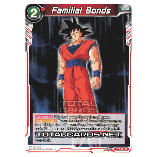 Dragon Ball Super - BT7 - Assault of the Saiyans - Familial Bonds - BT7-021