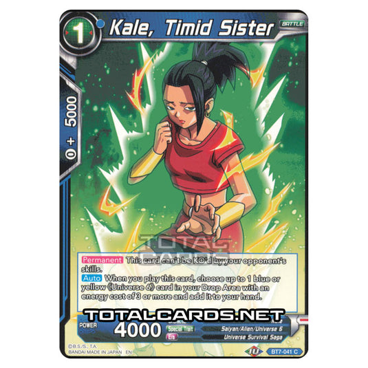 Dragon Ball Super - BT7 - Assault of the Saiyans - Kale, Timid Sister - BT7-041