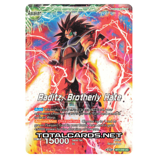 Dragon Ball Super - BT7 - Assault of the Saiyans - Raditz - BT7-049