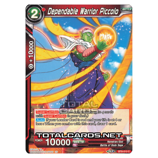 Dragon Ball Super - B08 - Malicious Machinations - Dependable Warrior Piccolo - BT8-013