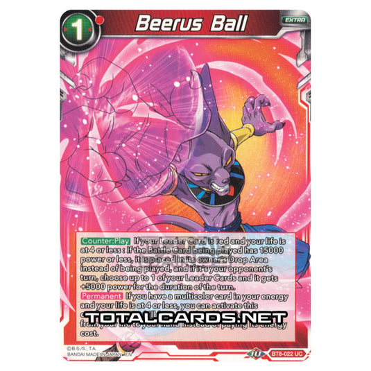 Dragon Ball Super - B08 - Malicious Machinations - Beerus Ball - BT8-022