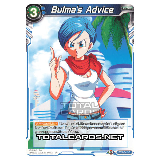 Dragon Ball Super - B08 - Malicious Machinations - Bulma's Advice (Foil) - BT8-042