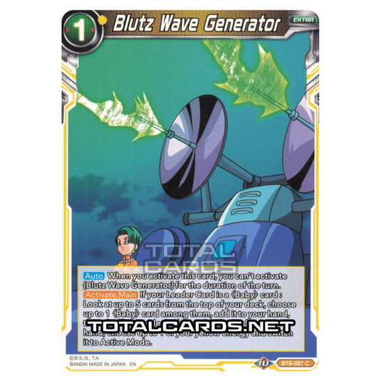 Dragon Ball Super - B08 - Malicious Machinations - Blutz Wave Generator - BT8-087