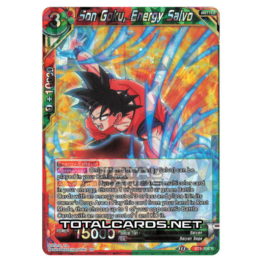 Dragon Ball Super - B08 - Malicious Machinations - Son Goku, Energy Salvo - BT8-106