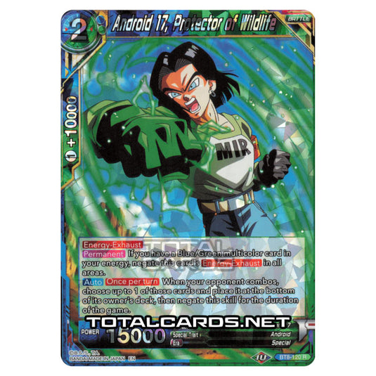 Dragon Ball Super - B08 - Malicious Machinations - Android 17, Protector of Wildlife - BT8-120