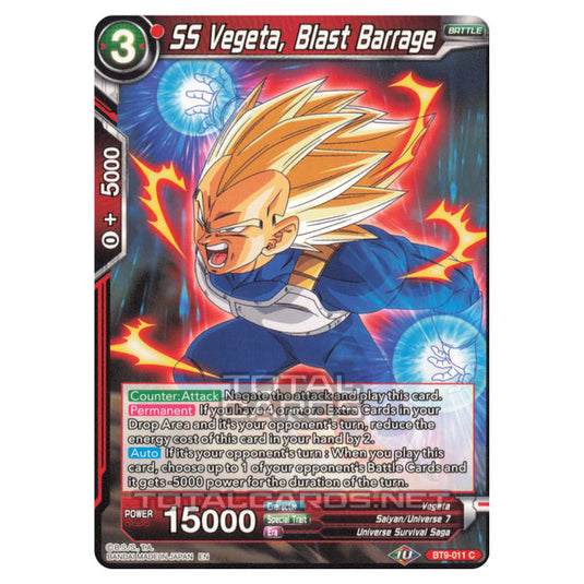 Dragon Ball Super - B09 - Universal Onslaught - SS Vegeta, Blast Barrage - BT9-011