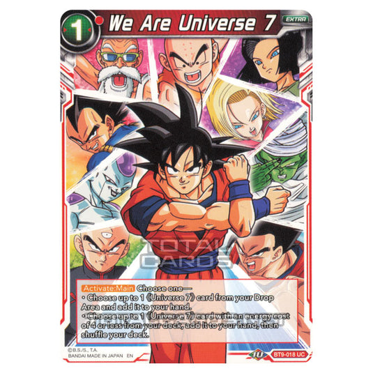 Dragon Ball Super - B09 - Universal Onslaught - We Are Universe 7 - BT9-018