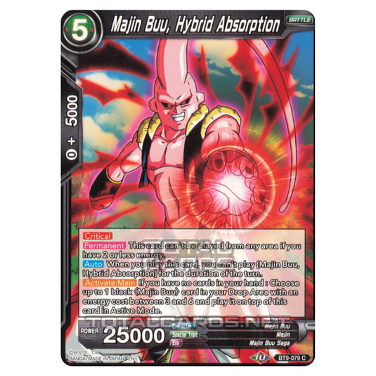 Dragon Ball Super - B09 - Universal Onslaught - Majin Buu, Hybrid Absorption - BT9-079