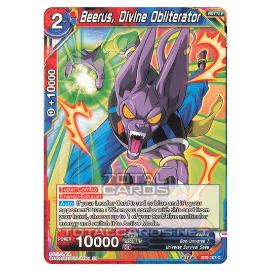 Dragon Ball Super - B09 - Universal Onslaught - Beerus, Divine Obliterator - BT9-107