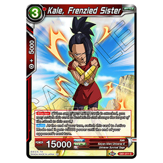 Dragon Ball Super - Draft Box 04 - Dragon Brawl - Kale, Frenzied Sister - DB1-011