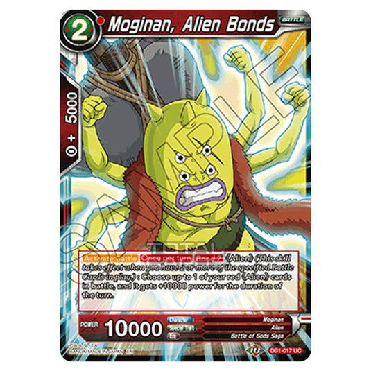 Dragon Ball Super - Draft Box 04 - Dragon Brawl - Moginan, Alien Bonds - DB1-017