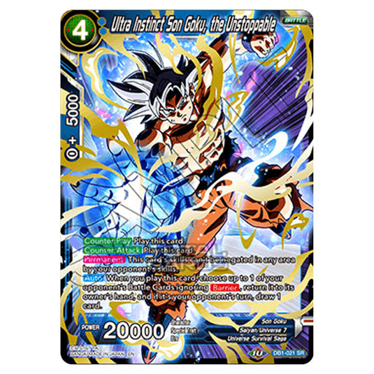 Dragon Ball Super - Draft Box 04 - Dragon Brawl - Ultra Instinct Son Goku, the Unstoppable - DB1-021