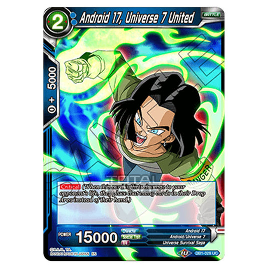 Dragon Ball Super - Draft Box 04 - Dragon Brawl - Android 17, Universe 7 United - DB1-028