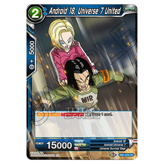 Dragon Ball Super - Draft Box 04 - Dragon Brawl - Android 18, Universe 7 United - DB1-029