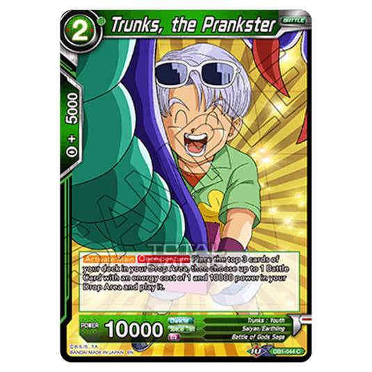 Dragon Ball Super - Draft Box 04 - Dragon Brawl - Trunks, the Prankster - DB1-044