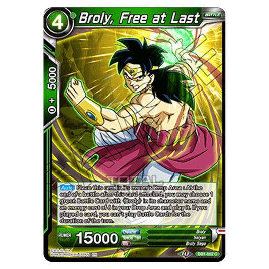 Dragon Ball Super - Draft Box 04 - Dragon Brawl - Broly, Free at Last - DB1-052