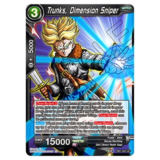 Dragon Ball Super - Draft Box 04 - Dragon Brawl - Trunks, Dimension Sniper - DB1-082