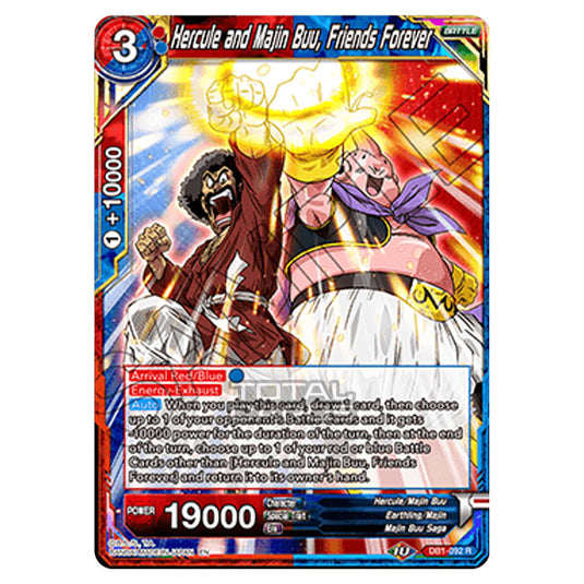 Dragon Ball Super - Draft Box 04 - Dragon Brawl - Hercule and Majin Buu, Friends Forever - DB1-092