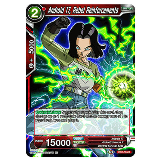 Dragon Ball Super - Draft Box 05 - Divine Multiverse - Android 17, Rebel Reinforcements - DB2-005