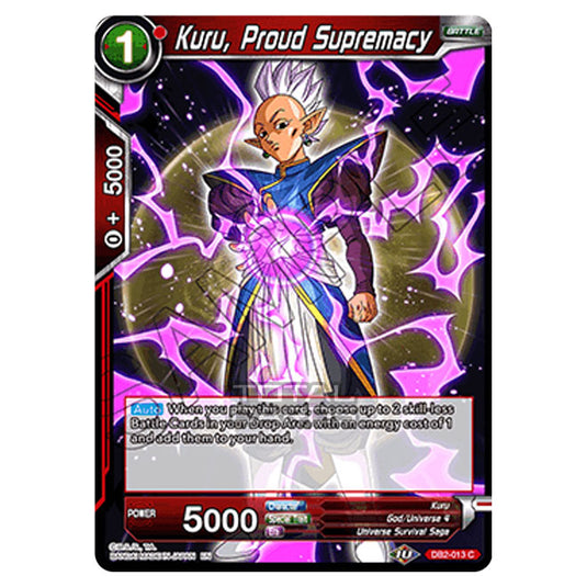 Dragon Ball Super - Draft Box 05 - Divine Multiverse - Kuru, Proud Supremacy - DB2-013