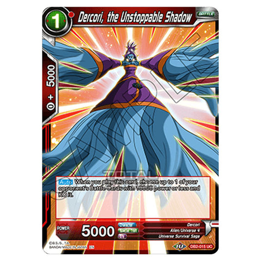 Dragon Ball Super - Draft Box 05 - Divine Multiverse - Dercori, the Unstoppable Shadow - DB2-015