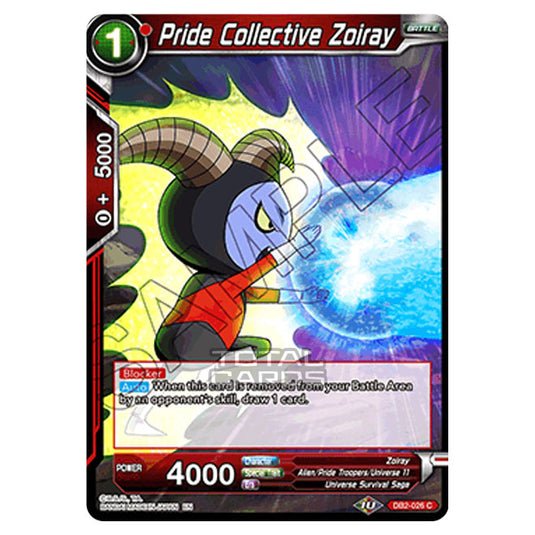 Dragon Ball Super - Draft Box 05 - Divine Multiverse - Pride Collective Zoiray - DB2-026