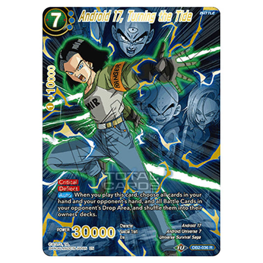 Dragon Ball Super - Draft Box 05 - Divine Multiverse - Android 17, Turning the Tide - DB2-036_PR