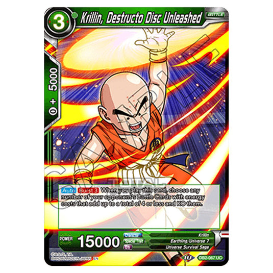 Dragon Ball Super - Draft Box 05 - Divine Multiverse - Krillin, Destructo Disc Unleashed - DB2-067