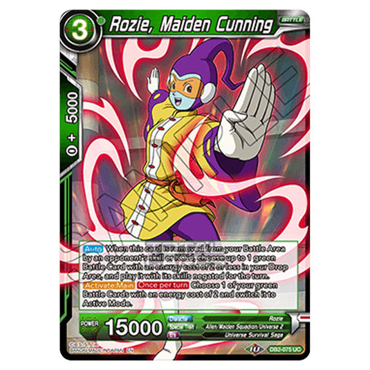 Dragon Ball Super - Draft Box 05 - Divine Multiverse - Rozie, Maiden Cunning - DB2-075