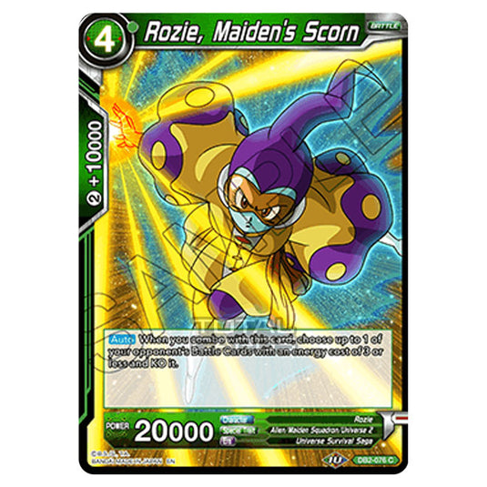 Dragon Ball Super - Draft Box 05 - Divine Multiverse - Rozie, Maiden's Scorn - DB2-076