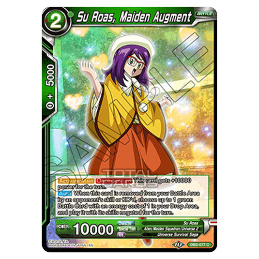 Dragon Ball Super - Draft Box 05 - Divine Multiverse - Su Roas, Maiden Augment - DB2-077