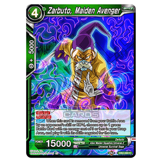 Dragon Ball Super - Draft Box 05 - Divine Multiverse - Zarbuto, Maiden Avenger - DB2-080