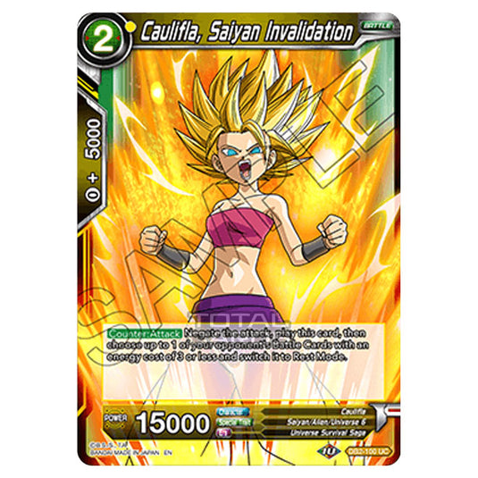 Dragon Ball Super - Draft Box 05 - Divine Multiverse - Caulifla, Saiyan Invalidation - DB2-100