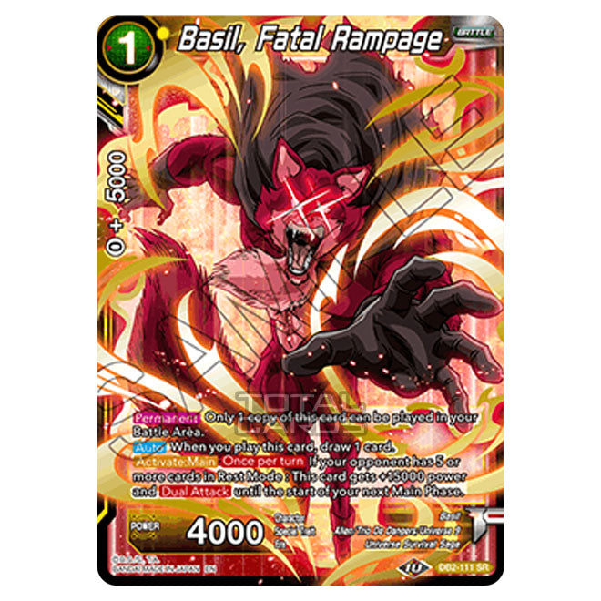 Dragon Ball Super - Draft Box 05 - Divine Multiverse - Basil, Fatal Ra