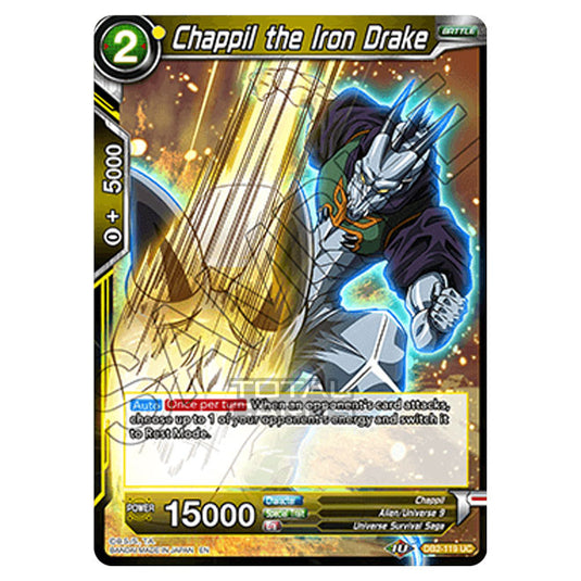 Dragon Ball Super - Draft Box 05 - Divine Multiverse - Chappil the Iron Drake - DB2-119