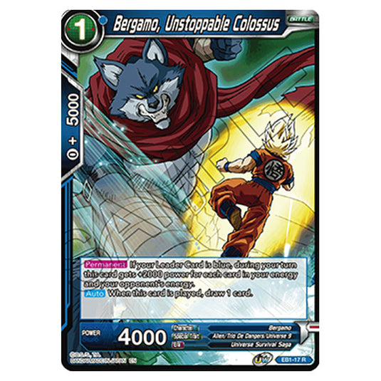 Dragon Ball Super - EB1 - Battle Evolution - Bergamo, Unstoppable Colossus - EB1-17 Dragon Ball Super - EB1 - Battle Evolution - Bergamo, Unstoppable Colossus - EB1-17