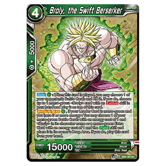 Dragon Ball Super - EB1 - Battle Evolution - Broly, the Swift Berserker - EB1-30