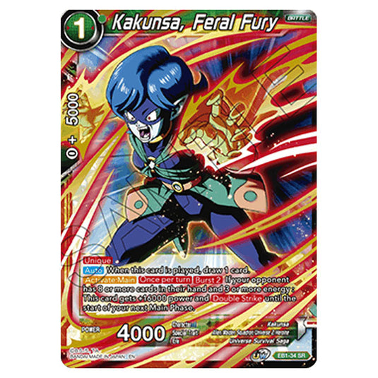 Dragon Ball Super - EB1 - Battle Evolution - Kakunsa, Feral Fury - EB1-34