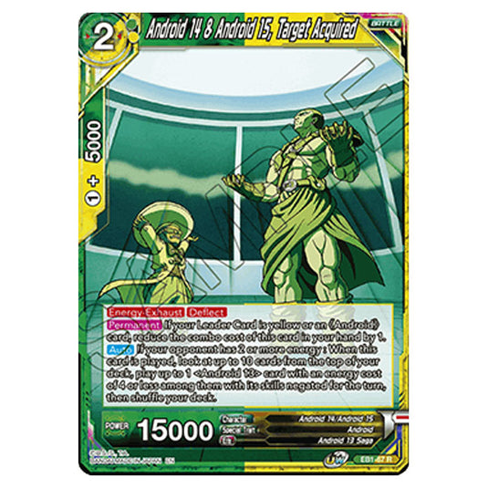 target dragon ball super card game Dragon Ball Super - EB1 - Battle Evolution - Android 14 & Android 15, Target Acquired