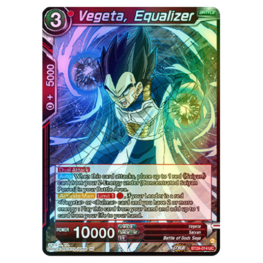 Dragon Ball Super - B24 - Beyond Generations - Vegeta, Equalizer - BT24-014 (Foil)