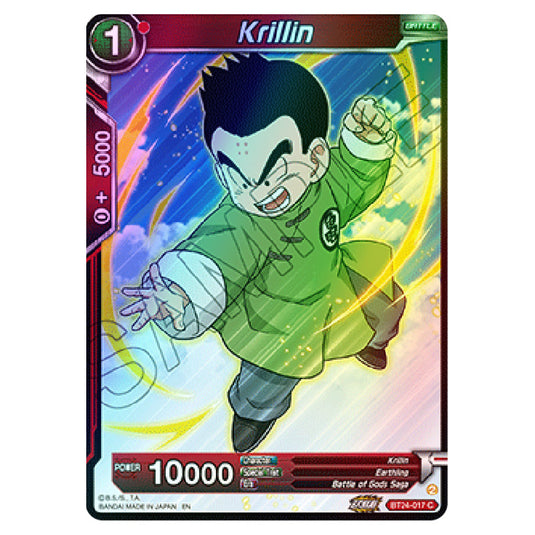 Dragon Ball Super - B24 - Beyond Generations - Krillin - BT24-017 (Foil)