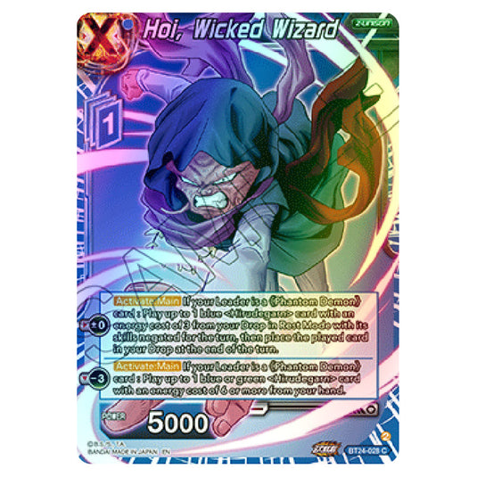 Dragon Ball Super - B24 - Beyond Generations - Hoi, Wicked Wizard - BT24-028 (Foil)