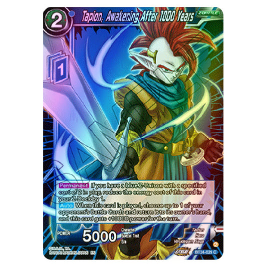 Dragon Ball Super - B24 - Beyond Generations - Tapion, Awakening After 1000 Years - BT24-029 (Foil)