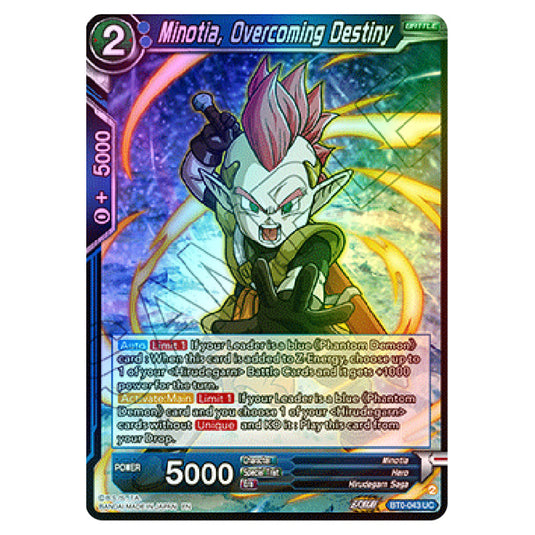 Dragon Ball Super - B24 - Beyond Generations - Minotia, Overcoming Destiny - BT24-043 (Foil)