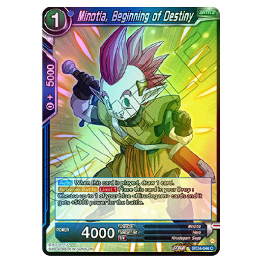 Dragon Ball Super - B24 - Beyond Generations - Minotia, Beginning of Destiny - BT24-044 (Foil)