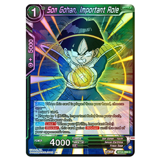 Dragon Ball Super - B24 - Beyond Generations - Son Gohan, Important Role - BT24-064 (Foil)